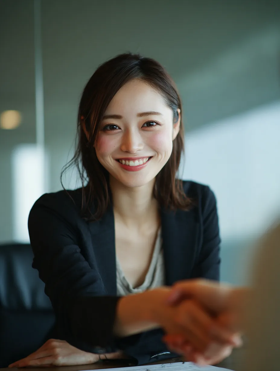 打ち合わせで話している人